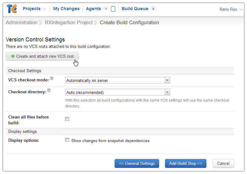 Create-Build-Config-version-control-settings