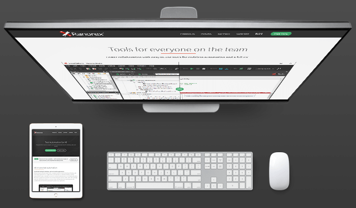 The home page of the new Ranorex website|Ranorex Help Center screenshot