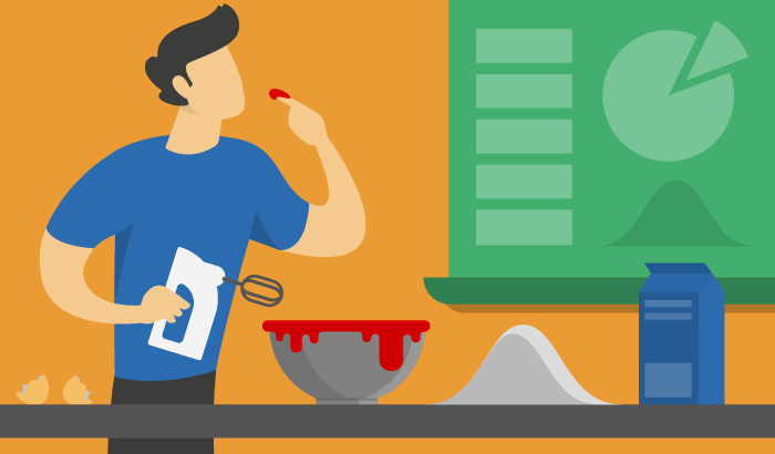 Cook in the kitchen