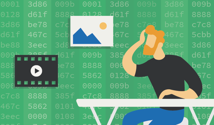binary problem in source code management