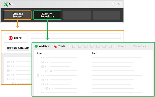 2025 Ranorex Faux UI Library_Spy - Element Browser &amp; Element Repository