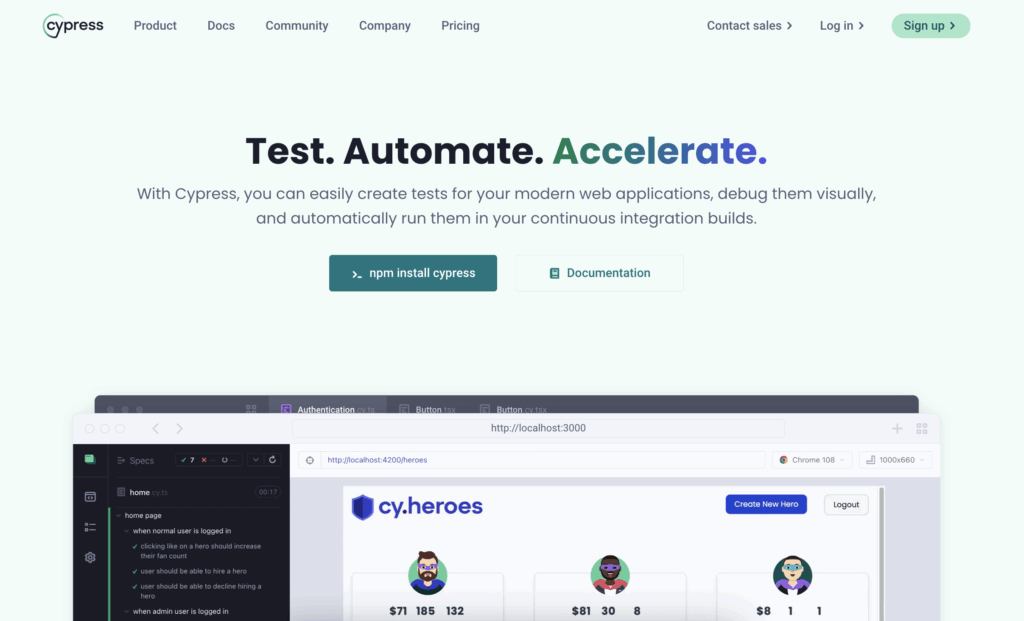 Cypress_web app