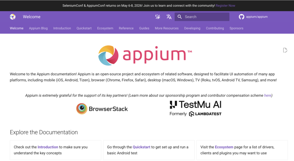Appium mobile app testing