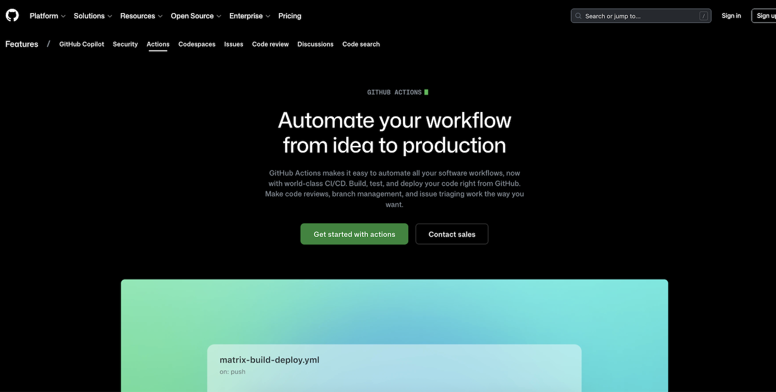 Github actions